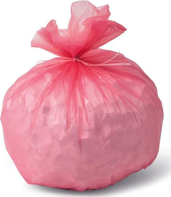 Sacco Rifiuti Bagno Rosa 30 Pezzi Cm 35 x 42 L 7 24.00 Rotoli Virosac