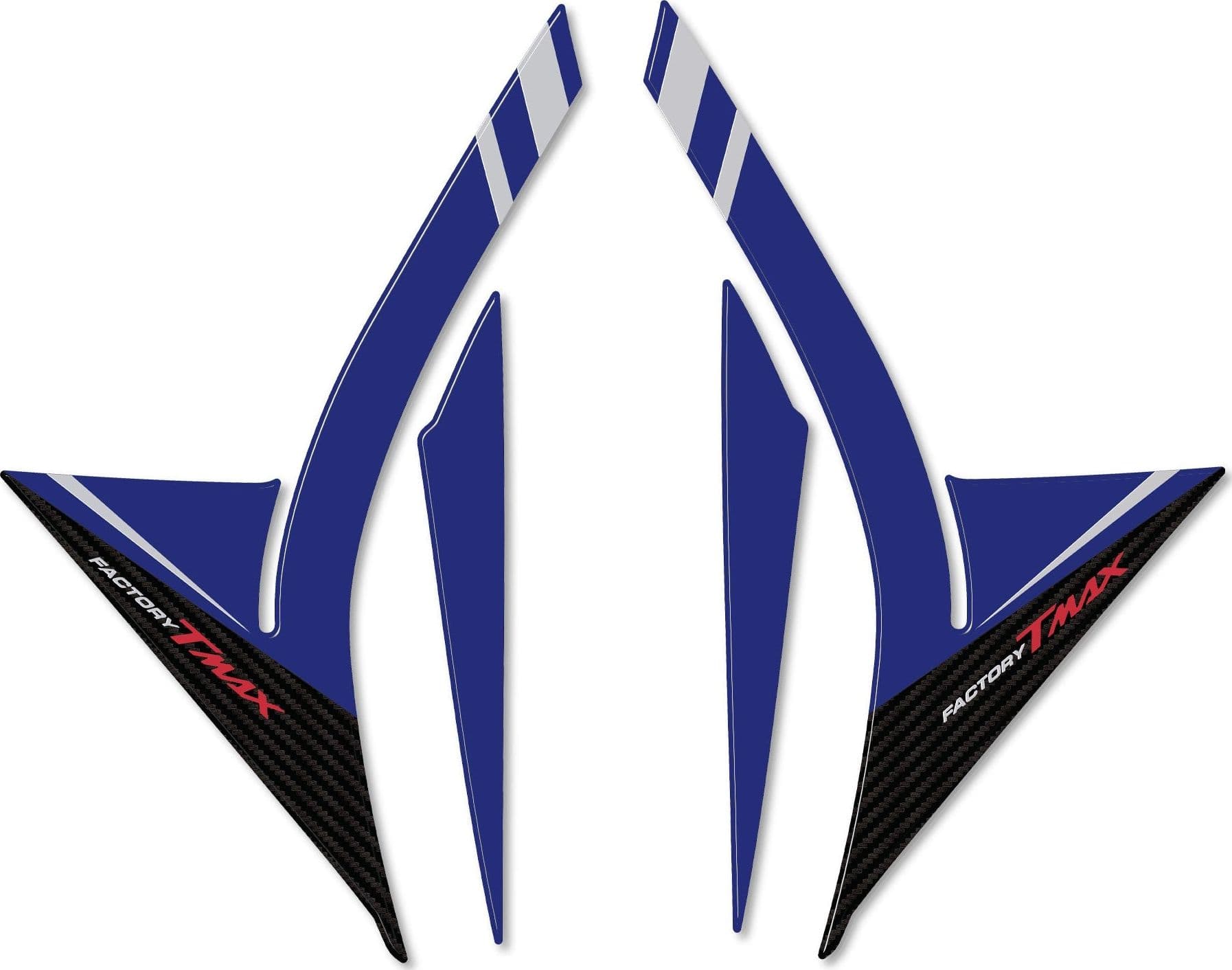 Kit ADESIVI in gel 3D ERGAL compatibili per carena Scooter YAMAHA TMAX 530 2017-2019 in Decalcomanie adesivi e magneti LabelBike - Bibbiano, commercioVirtuoso.it