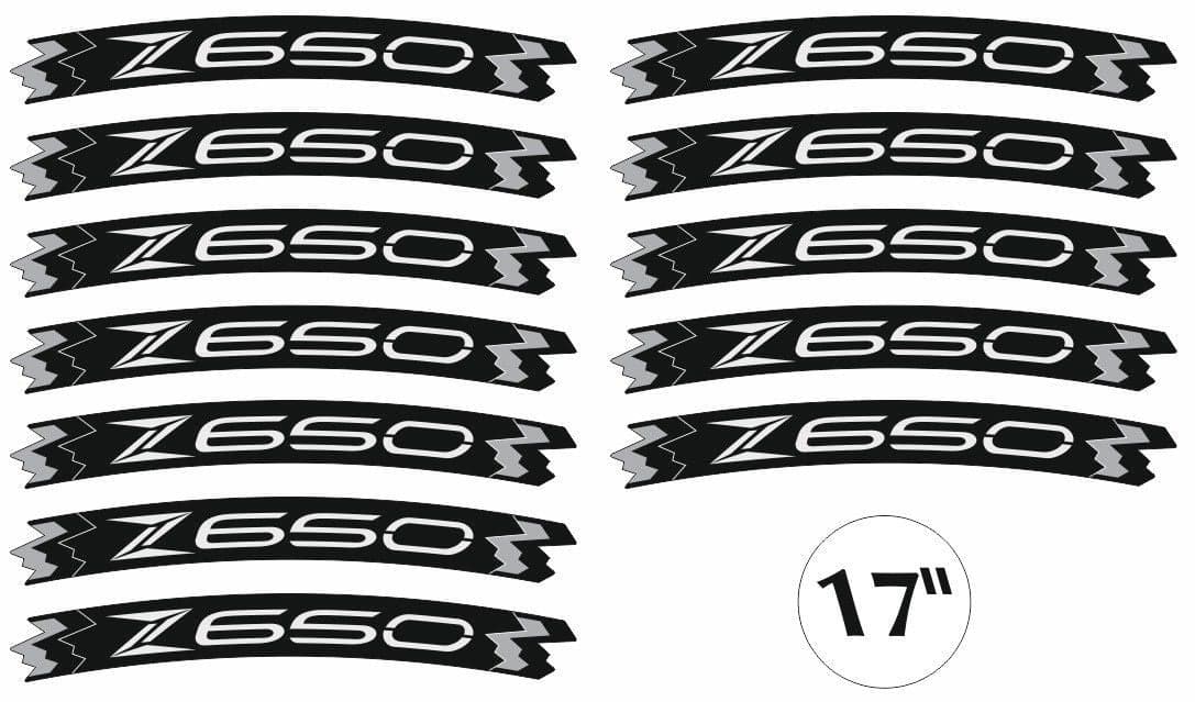 KIT STRISCE ADESIVE VERDI compatibili per CERCHI 17 MOTO KAWASAKI Z650 TUNING in Decalcomanie adesivi e magneti LabelBike - Bibbiano, commercioVirtuoso.it