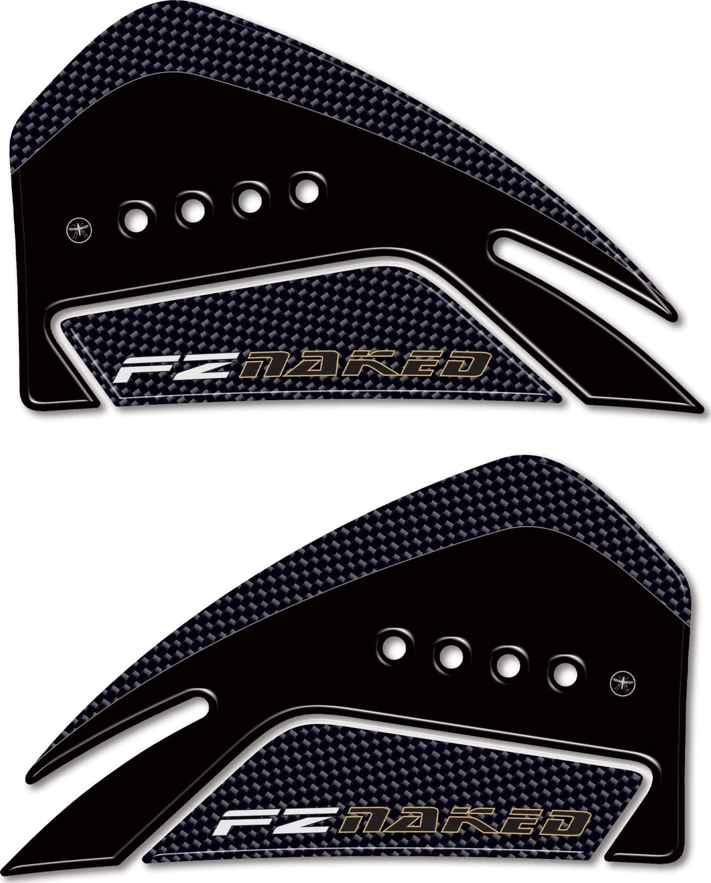 ADESIVI LATERALI SERBATOIO in RESINA compatibili per moto YAMAHA FZ1 FZ8 FAZER in Paraserbatoio LabelBike - Bibbiano, commercioVirtuoso.it