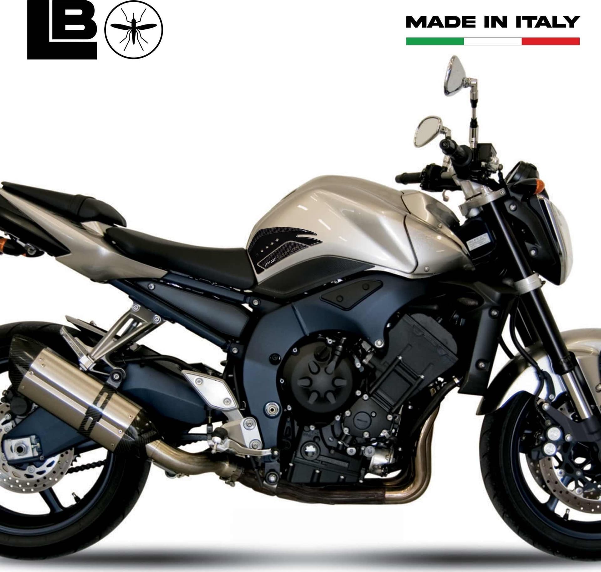 ADESIVI LATERALI SERBATOIO in RESINA compatibili per moto YAMAHA FZ1 FZ8 FAZER in Paraserbatoio LabelBike - Bibbiano, commercioVirtuoso.it