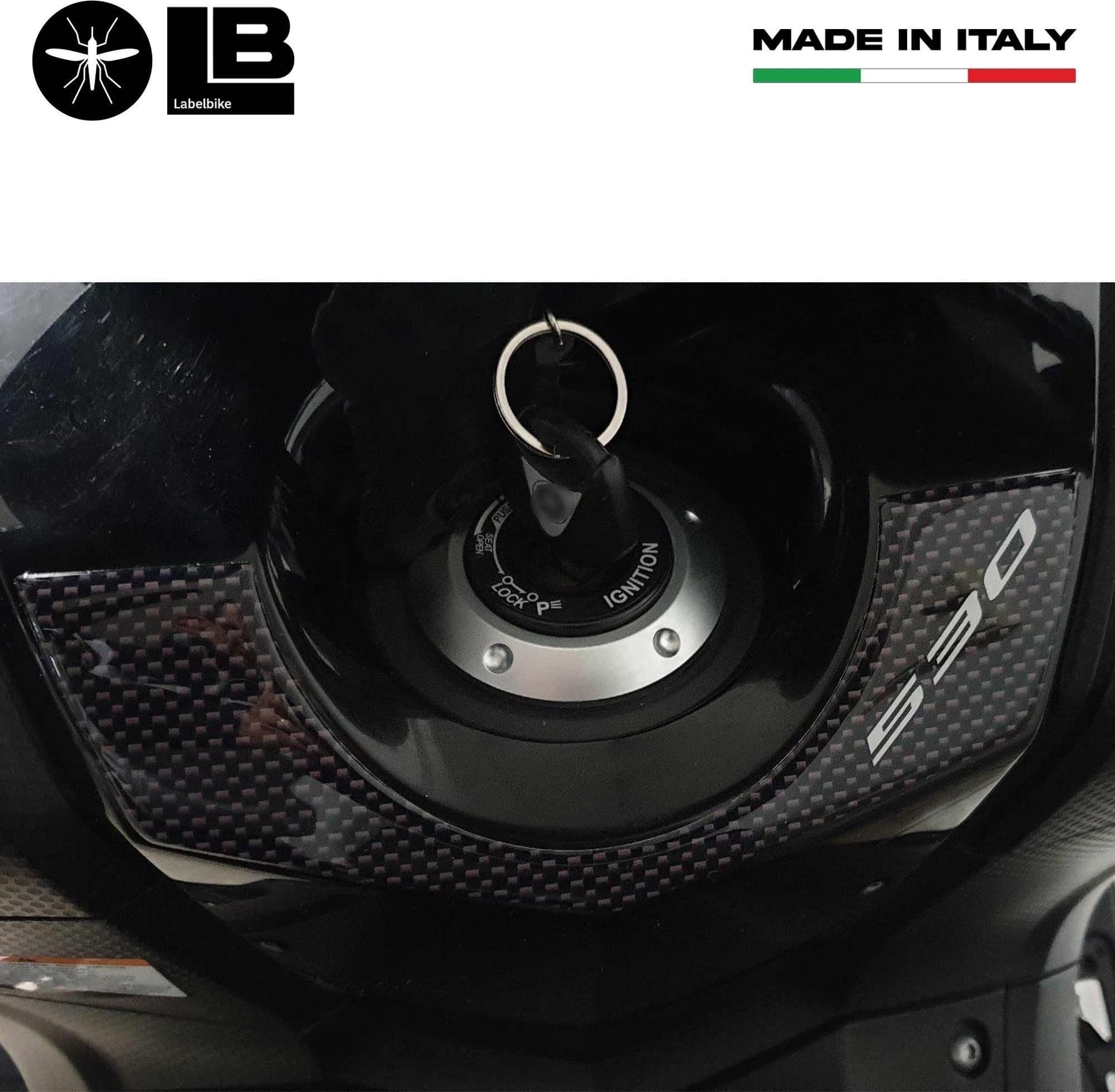 ADESIVO 3D PROTEZIONE chiave accensione TMAX 530 per SCOOTER YAMAHA T MAX 2012-2016 in Decalcomanie adesivi e magneti LabelBike - Bibbiano, commercioVirtuoso.it