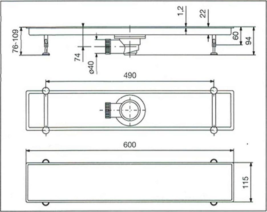 Canalina Di Scarico Griglia Doccia Onda Con Sifone In Acciaio Inox 60 Cm Vicario in Drenaggio BricoGo - Marano di Napoli, commercioVirtuoso.it