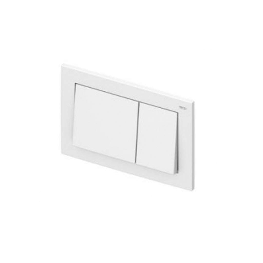Placca Bianca Sottile Doppio Scarico Cassetta 9240700 Tece in Placche per interruttori BricoGo - Marano di Napoli, commercioVirtuoso.it