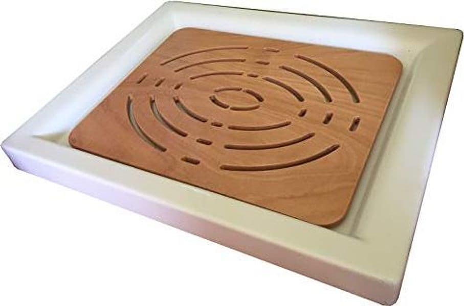 Pedana Piatto Doccia 50 X 50 Cm Legno Marino Quadrata Antiscivolo Castel Merlino in Tappetini BricoGo - Marano di Napoli, commercioVirtuoso.it