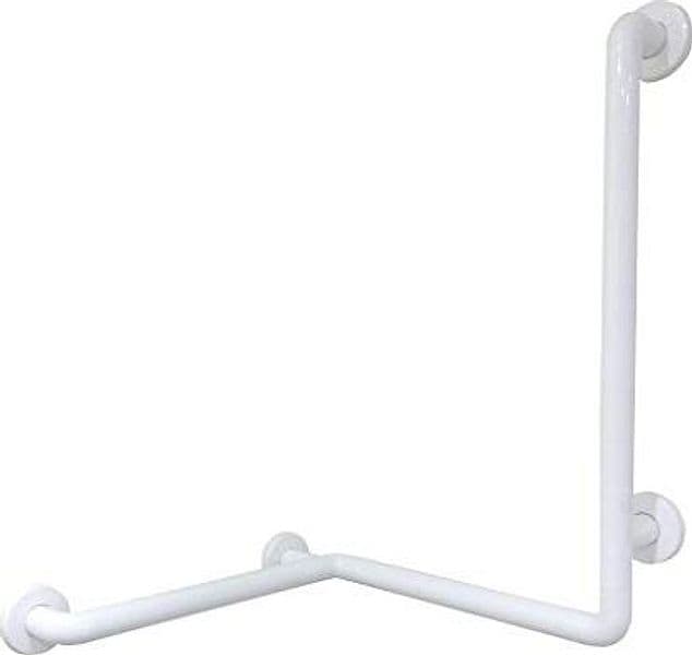 Barra Per Disabili Maniglione Doccia Inox Bianco Tre Punti Nofer Art. 15050.W in Maniglie BricoGo - Marano di Napoli, commercioVirtuoso.it
