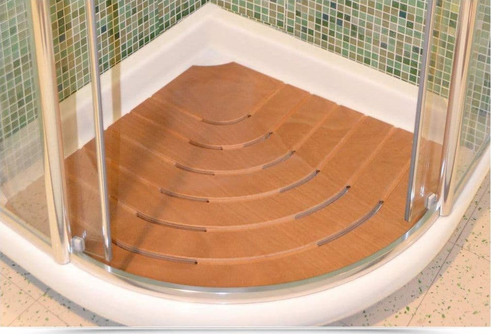 Pedana Piatto Doccia Angolare Antiscivolo 61Cm Legno Marino Okumè Castel Merlino in Sedili per doccia e vasca da bagno BricoGo - Marano di Napoli, commercioVirtuoso.it
