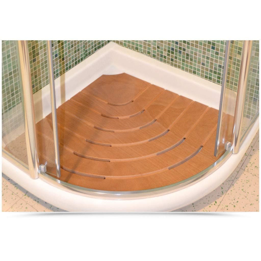 Pedana Piatto Doccia Angolare Antiscivolo 61Cm Legno Marino Okumè Castel Merlino in Sedili per doccia e vasca da bagno BricoGo - Marano di Napoli, commercioVirtuoso.it