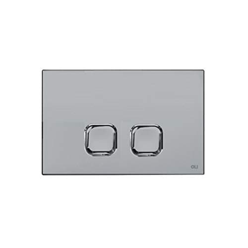 Placca Plain Cassetta Incasso Doppio Scarico Slim Cromo 070827 Oli in Placche per interruttori BricoGo - Marano di Napoli, commercioVirtuoso.it