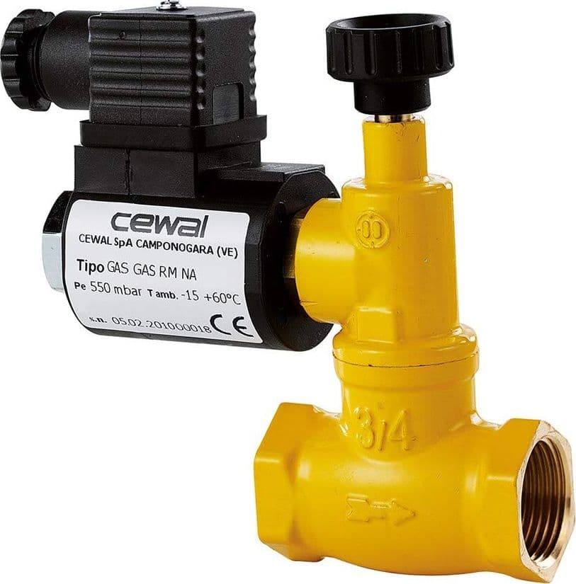 Elettrovalvola Gas 1/2 230 V Riarmo Manuale Normalmente Aperta 919 356 09