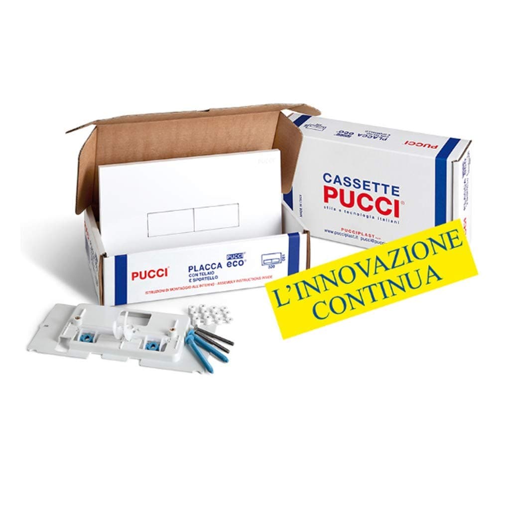 Nuova Placca Cassetta Eco Slim Bianca Sostituisce 80005710 Pucci 80179560 in Placche per interruttori BricoGo - Marano di Napoli, commercioVirtuoso.it