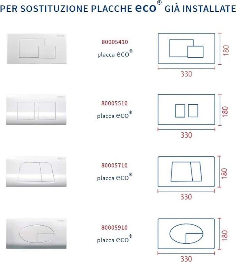 Nuova Placca Cassetta Eco Slim Bianca Sostituisce 80005710 Pucci 80179560 in Placche per interruttori BricoGo - Marano di Napoli, commercioVirtuoso.it