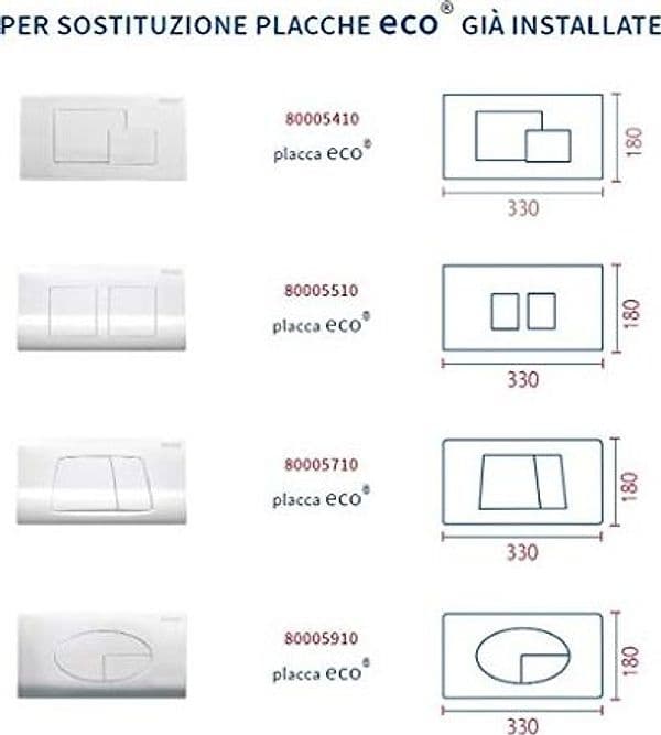 Nuova Placca Cassetta Eco Slim Bianca Sostituisce 80005710 Pucci 80179560 in Placche per interruttori BricoGo - Marano di Napoli, commercioVirtuoso.it