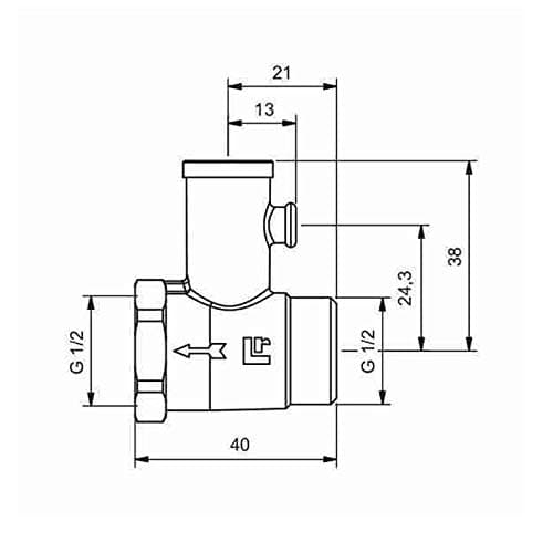Valvola Di Sicurezza G 1/2 M X 1/2 F 0110 Ritmonio in Valvole di sicurezza BricoGo - Marano di Napoli, commercioVirtuoso.it