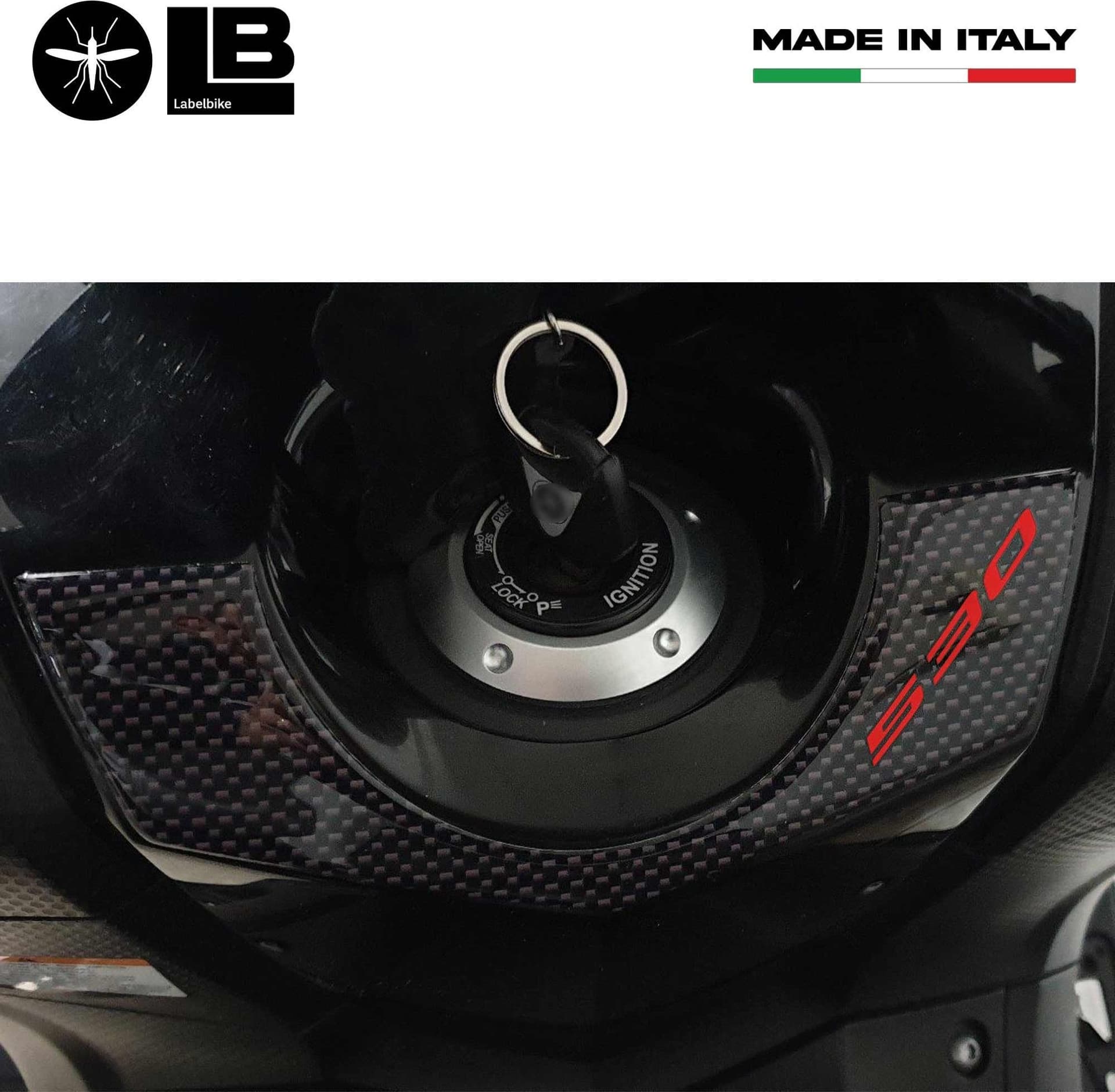 ADESIVO 3D PROTEZIONE chiave accensione TMAX 530 per SCOOTER YAMAHA T MAX 2012-2016 in Decalcomanie adesivi e magneti LabelBike - Bibbiano, commercioVirtuoso.it
