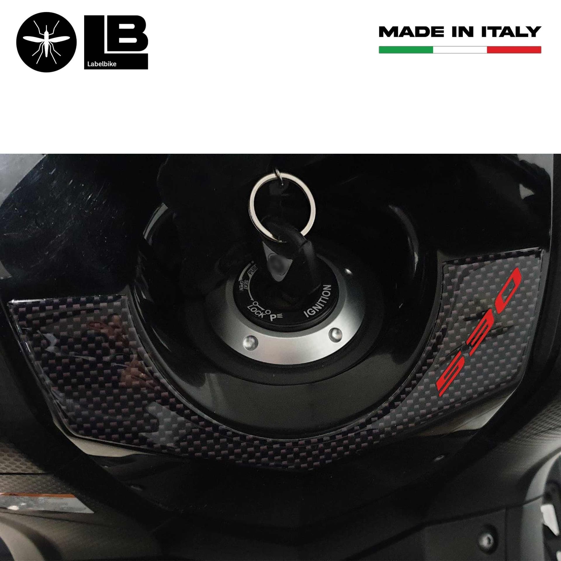 ADESIVO 3D PROTEZIONE chiave accensione TMAX 530 per SCOOTER YAMAHA T MAX 2012-2016 in Decalcomanie adesivi e magneti LabelBike - Bibbiano, commercioVirtuoso.it