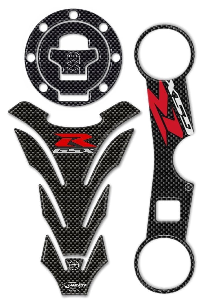 Kit Adesivi 3D Protezioni GSX-R compatibile con Suzuki GSX-R 750-1000 2000-2002