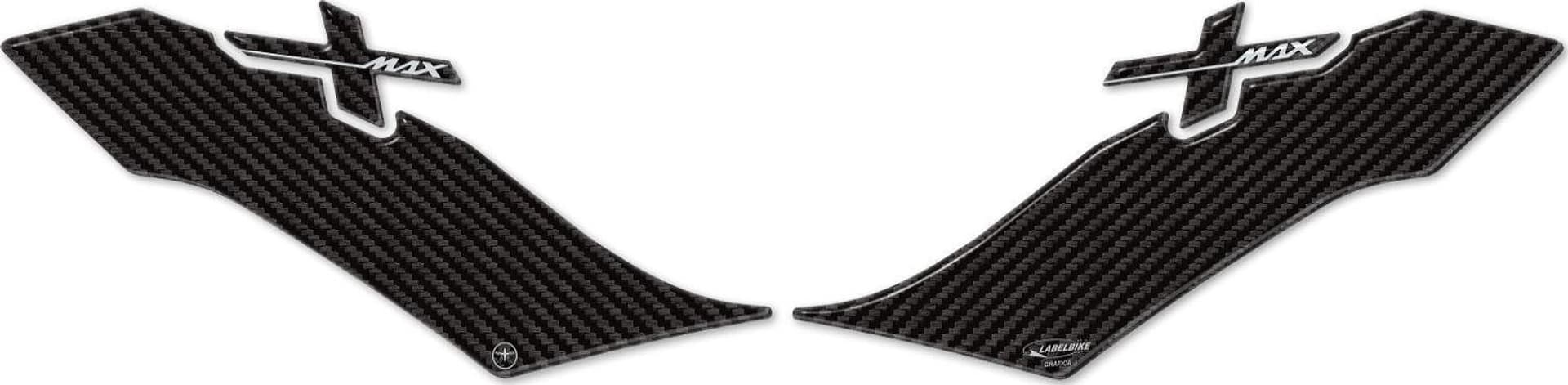 2 ADESIVI 3D PROTEZIONE ZONA PIEDI compatibili per X MAX scooter YAMAHA XMAX 300 in Decalcomanie adesivi e magneti LabelBike - Bibbiano, commercioVirtuoso.it