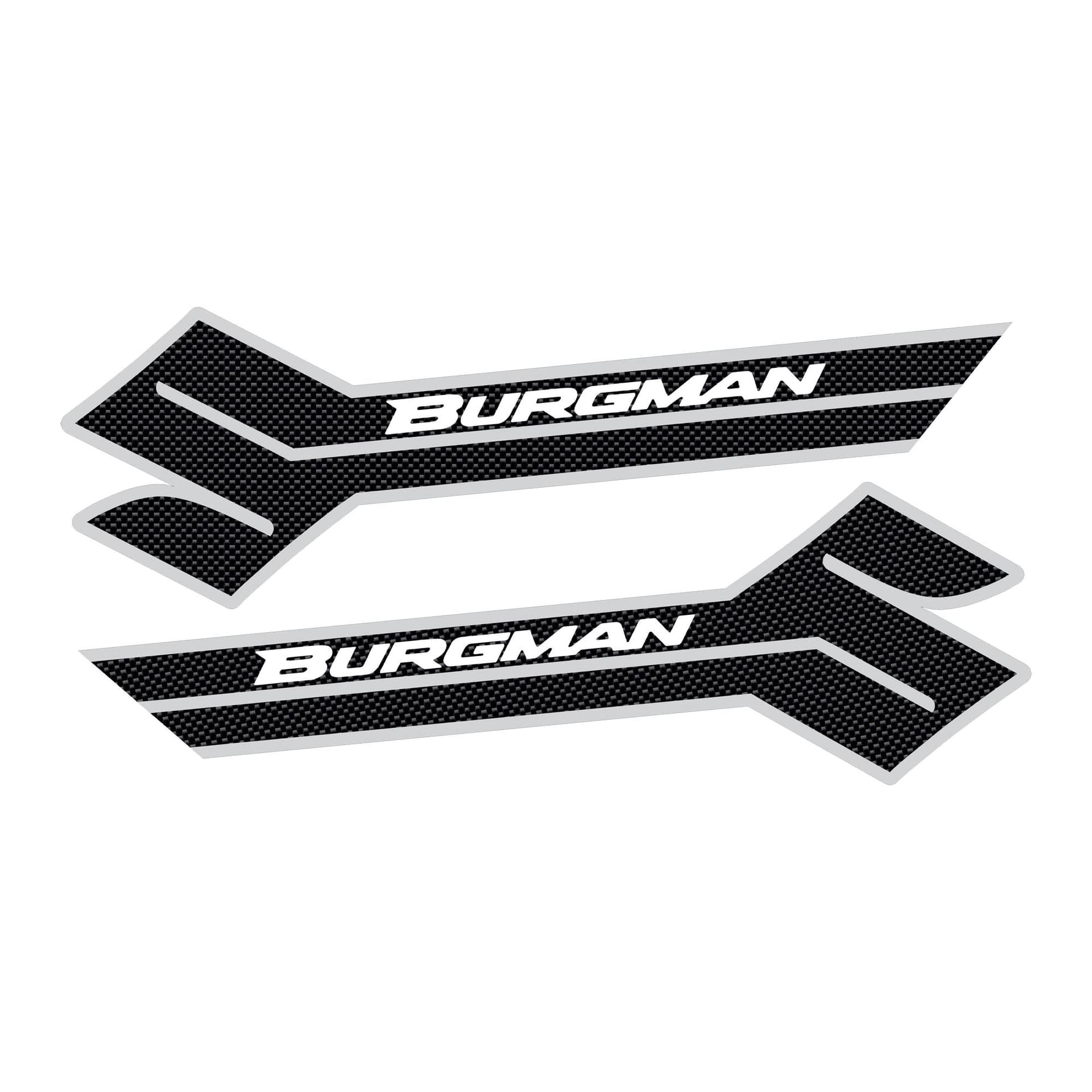 2 ADESIVI-STICKERS prespaziati Carbonio SCRITTA BURGMAN Accessori SCOOTER SUZUKI in Decalcomanie adesivi e magneti LabelBike - Bibbiano, commercioVirtuoso.it