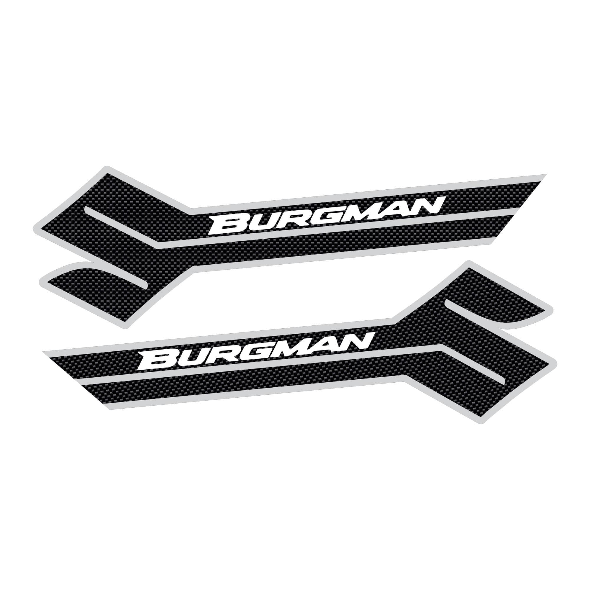 2 ADESIVI-STICKERS prespaziati Carbonio SCRITTA BURGMAN Accessori SCOOTER SUZUKI in Decalcomanie adesivi e magneti LabelBike - Bibbiano, commercioVirtuoso.it