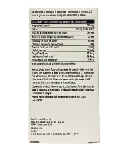 Gastroev 30 cpr Aloe vera, Emblica, Magnesio, calcio, Menta utile per l’acidità gastrica lenitivo sulla digestione in Calcio AlBio Sicily - Misilmeri, commercioVirtuoso.it