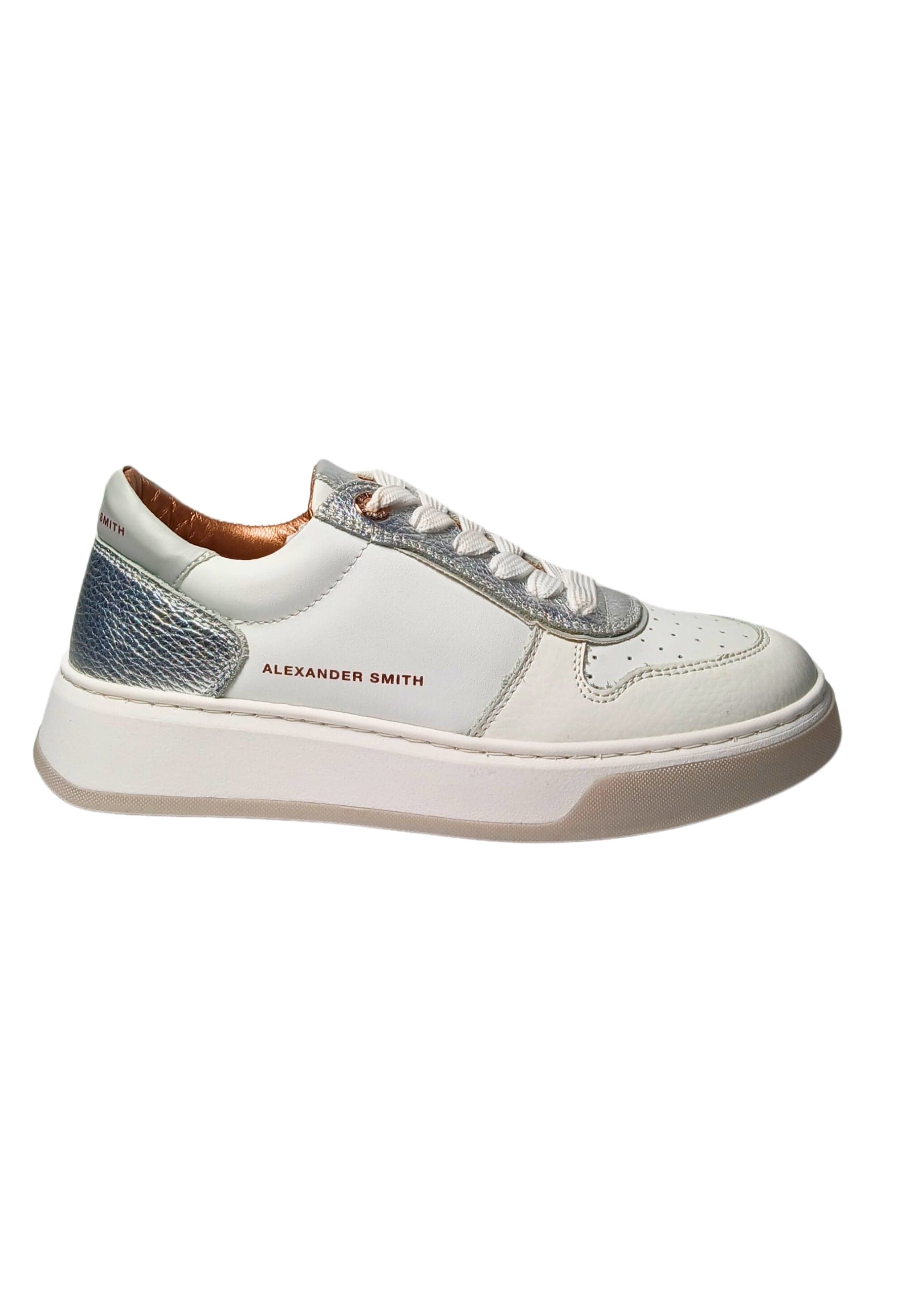 ALEXANDER SMITH Scarpe Donna Alexander Smith Harrow Woman-White Silver
