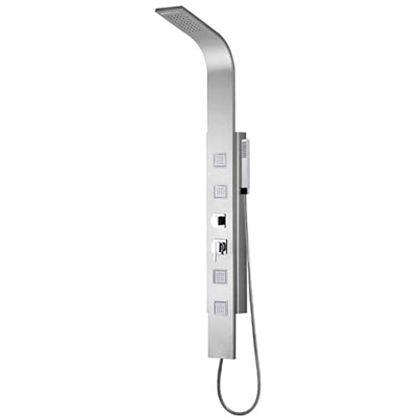 Parete Attrezzata Multifunzione Mod Santorini Dh Acciaio INOX Spazzolato