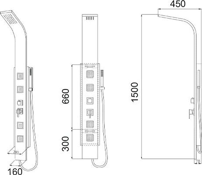 Parete Attrezzata Multifunzione Mod. Santorini- Acciaio Inox Spazzolato- Dh- Pezzi 1 in Pareti attrezzate BricoGo - Marano di Napoli, commercioVirtuoso.it