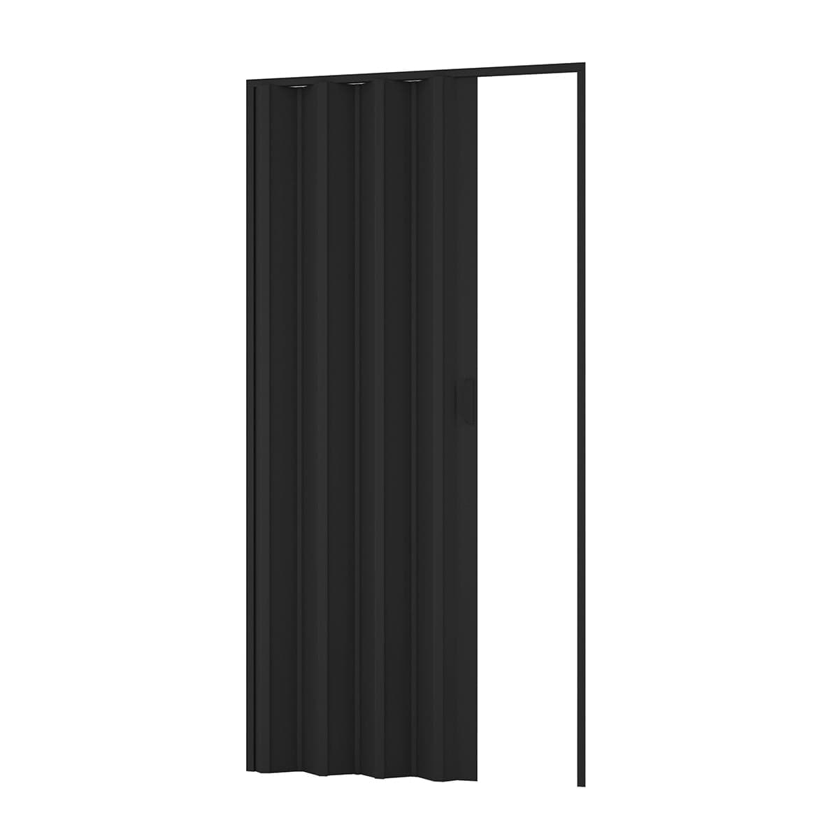 Porta D'Arredo Per Interno A Soffietto Nera- Cm 83 X 214- Dh- Pezzi 1 in Porte a soffietto BricoGo - Marano di Napoli, commercioVirtuoso.it