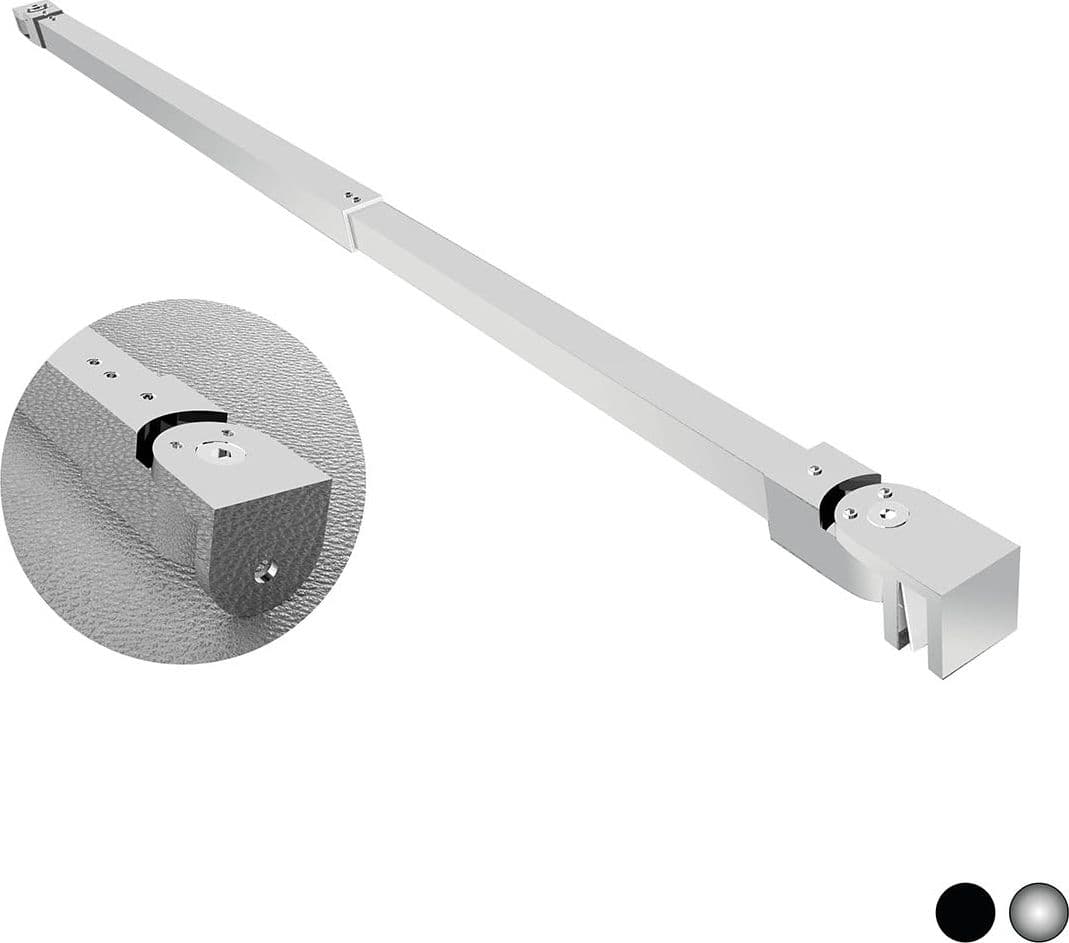 Braccio Per Walk In Quadro Telescopico 2 Teste Snodabili- Cm 70-100 Cromo- Dhimp- Pezzi 1 in Barre telescopiche BricoGo - Marano di Napoli, commercioVirtuoso.it