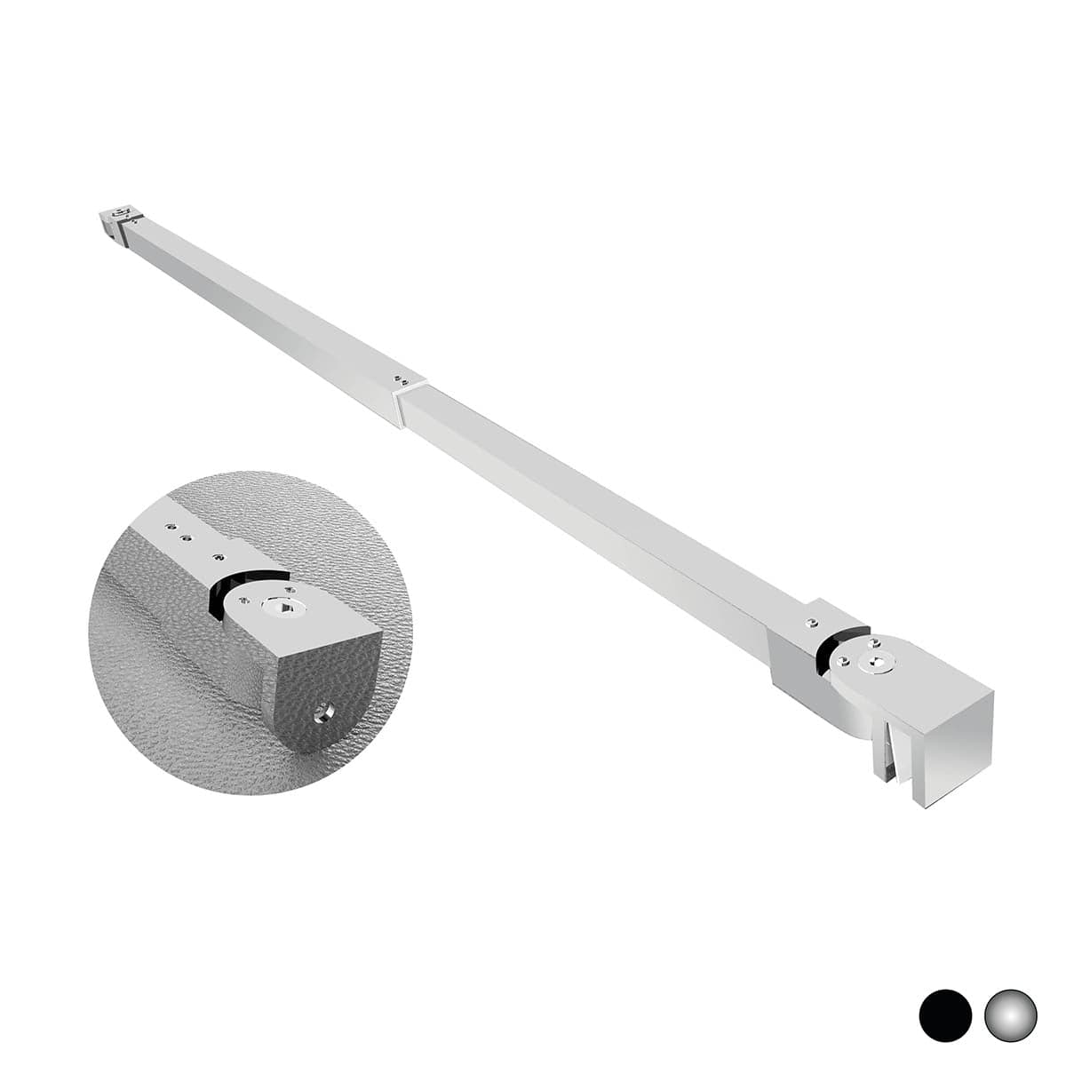 Braccio Per Walk In Quadro Telescopico 2 Teste Snodabili- Cm 70-100 Cromo- Dhimp- Pezzi 1 in Barre telescopiche BricoGo - Marano di Napoli, commercioVirtuoso.it