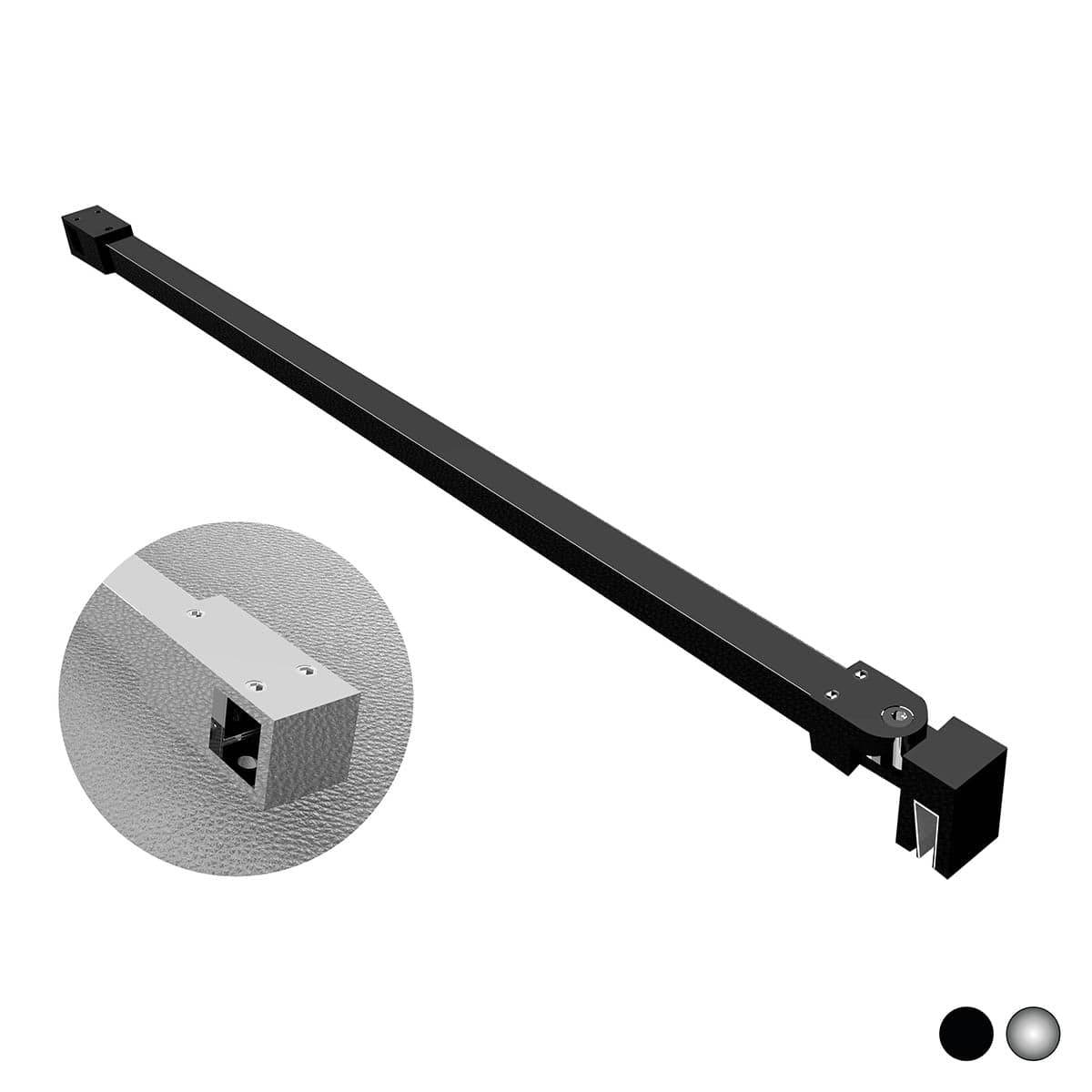 Braccio A T Per Walk In Quadro- Cm 65 Cromo- Dhimp- Pezzi 1 in Accessori e parti per riscaldamenti BricoGo - Marano di Napoli, commercioVirtuoso.it