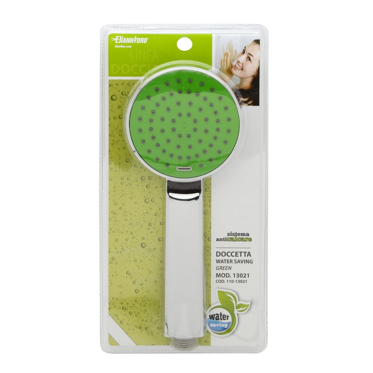 Doccetta Water Saving Green- Cromo - Verde- Dh- Pezzi 1 in Docce fisse BricoGo - Marano di Napoli, commercioVirtuoso.it