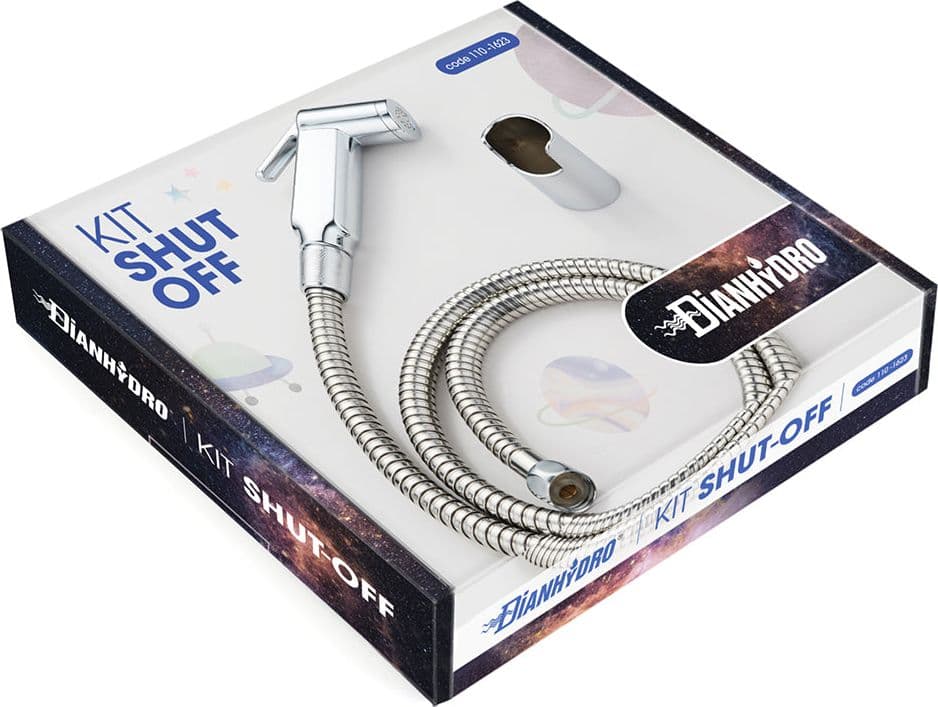 Kit Doccetta Shut-Off Con Supporto A Muro E Flessibile- Cromo- Dh- Pezzi 1 in Telefoni doccia BricoGo - Marano di Napoli, commercioVirtuoso.it