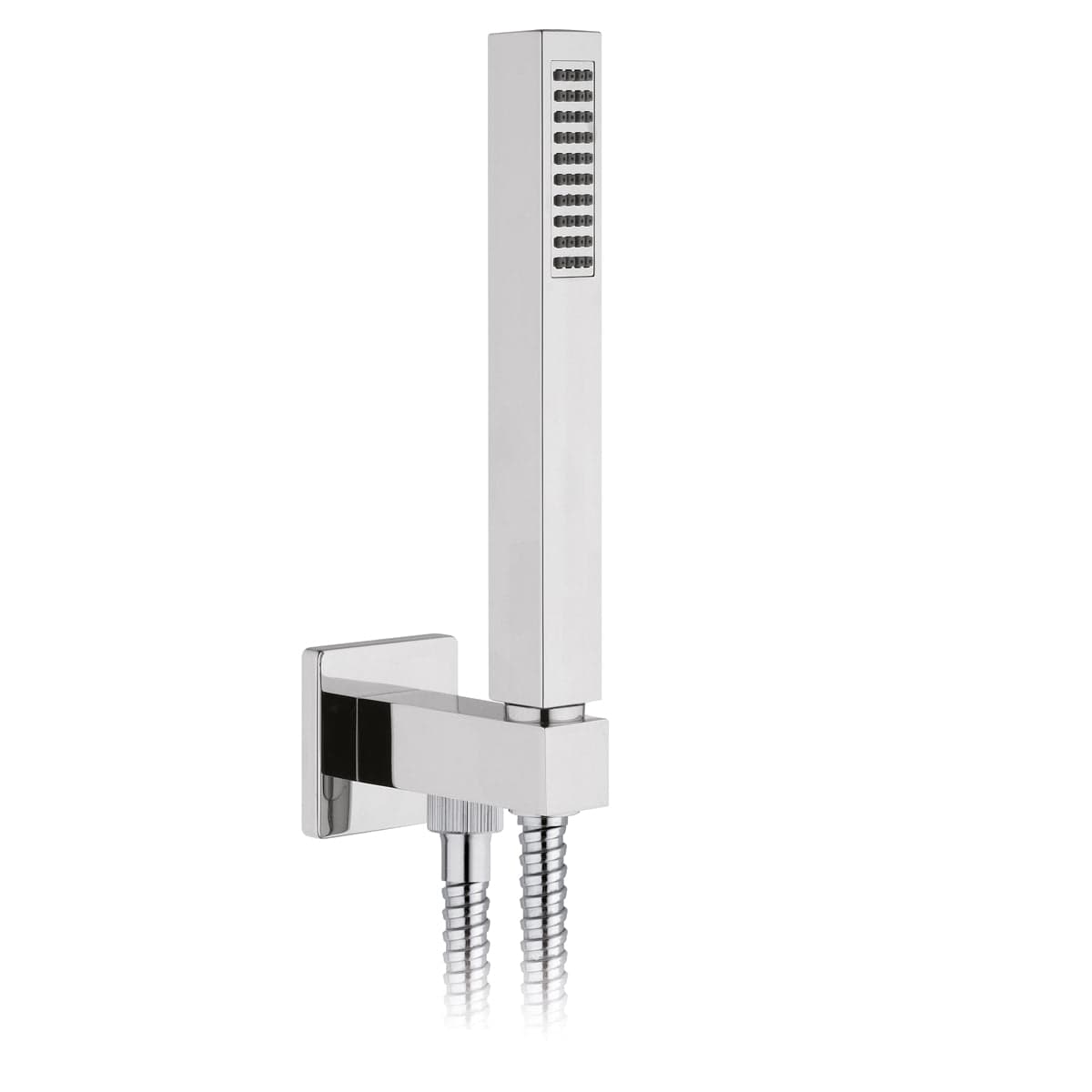 Set Doccia Quadra Presa Acqua Flex E Doccetta- Cromo- Dh- Pezzi 1 in Rubinetti per vasca BricoGo - Marano di Napoli, commercioVirtuoso.it
