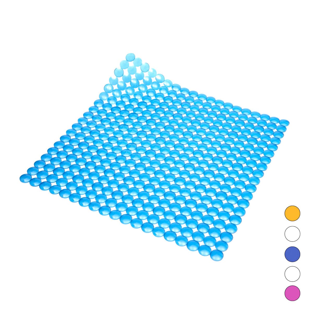 Tappeto Antiscivolo Per Doccia Mod. Rondo' Cm 52X52- Blu- Dh- Pezzi 1 in Tappetini BricoGo - Marano di Napoli, commercioVirtuoso.it