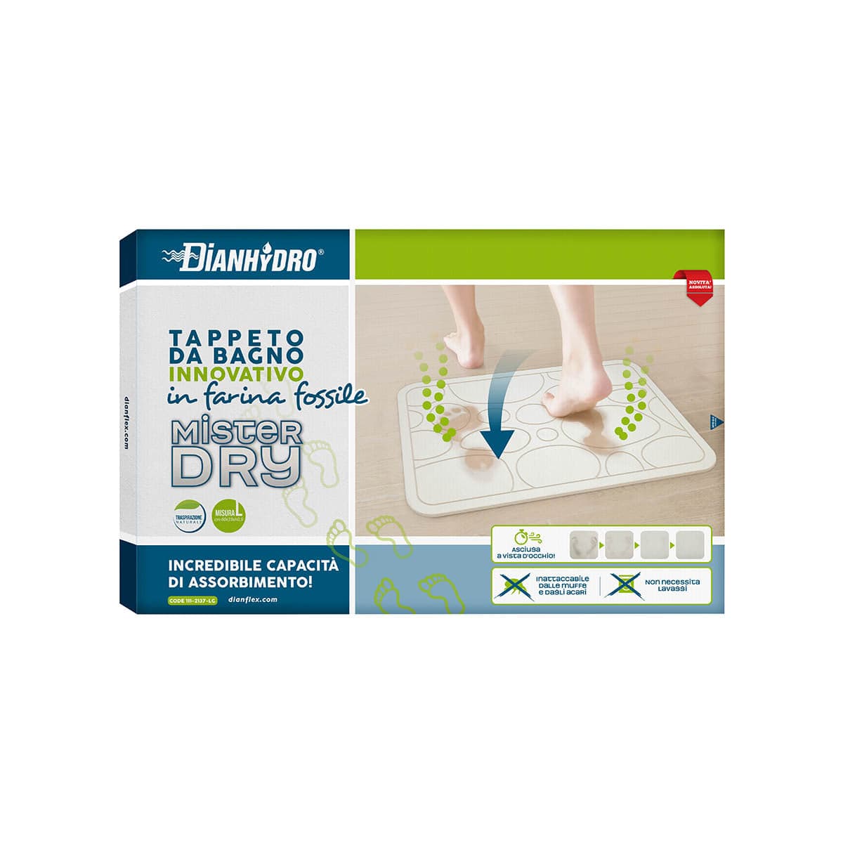 Tappetino Da Bagno Mr Dry Fantasie Bolle- Cm. 60 X 39 - H. 0.9- Dhimp- Pezzi 1 in Tappetini per il bagno BricoGo - Marano di Napoli, commercioVirtuoso.it
