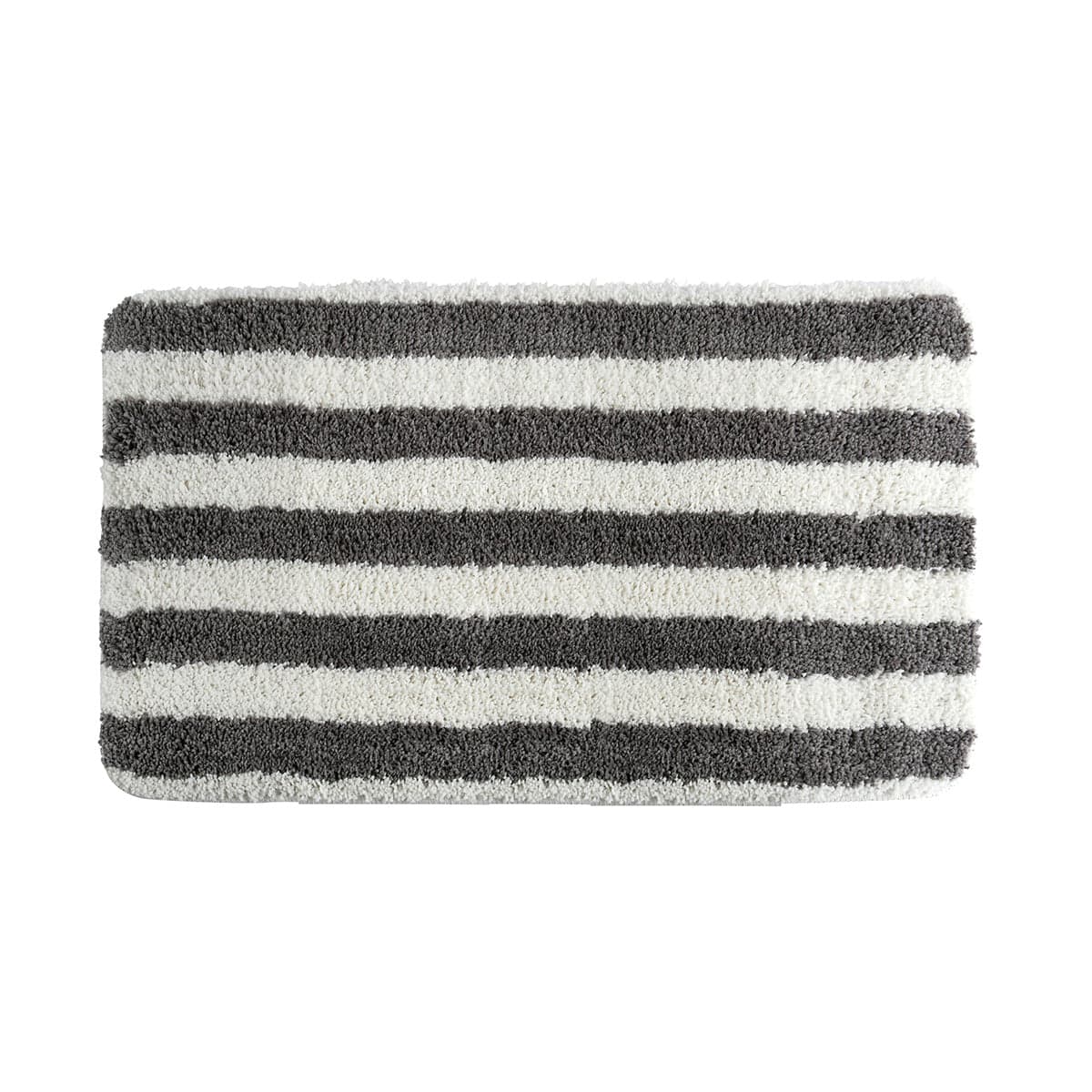 Tappeto Da Bagno In Microfibra 50X80 Cm Bianco/Grigio- Bianco-Grigio- Spire- Pezzi 1 in Tappetini per il bagno BricoGo - Marano di Napoli, commercioVirtuoso.it
