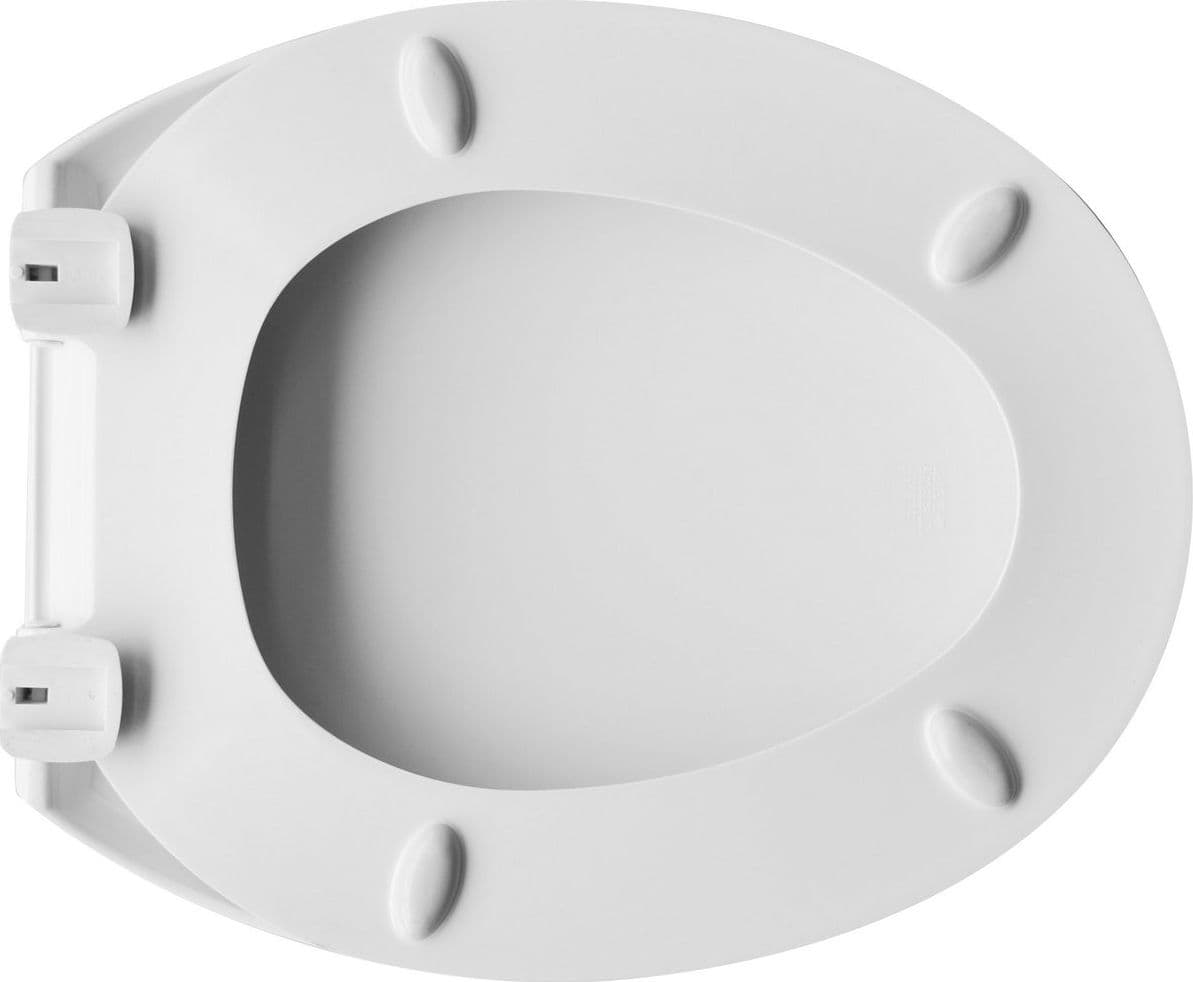 Sedile Wc Universale Tecnoplast Atlantico Cerniere Pvc- Bianco- Bemis- Pezzi 1 in Sedili WC BricoGo - Marano di Napoli, commercioVirtuoso.it