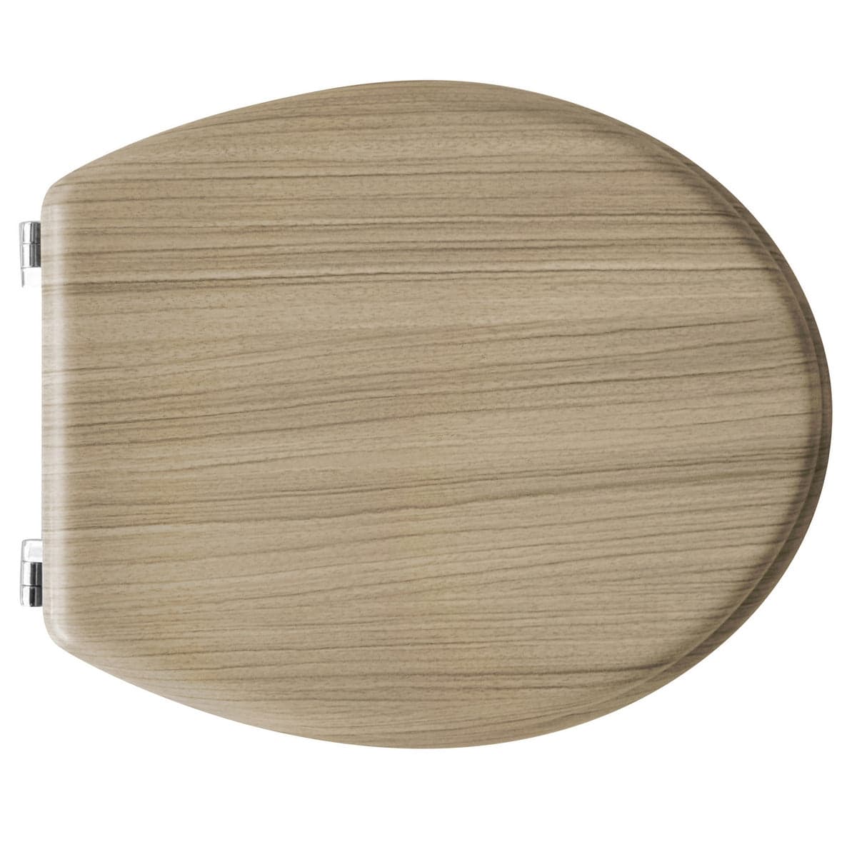 Sedile Wc Universale In Legno Rovere Sbiancato Con Cerniere Regolabili Feridras in Sedili WC BricoGo - Marano di Napoli, commercioVirtuoso.it