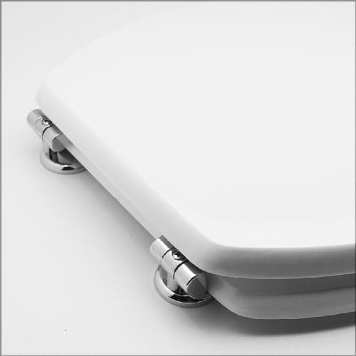 Sedile Wc Universale In Legno- Bianco - Cerniere A Passanti- Cw- Pezzi 1 in Sedili WC BricoGo - Marano di Napoli, commercioVirtuoso.it