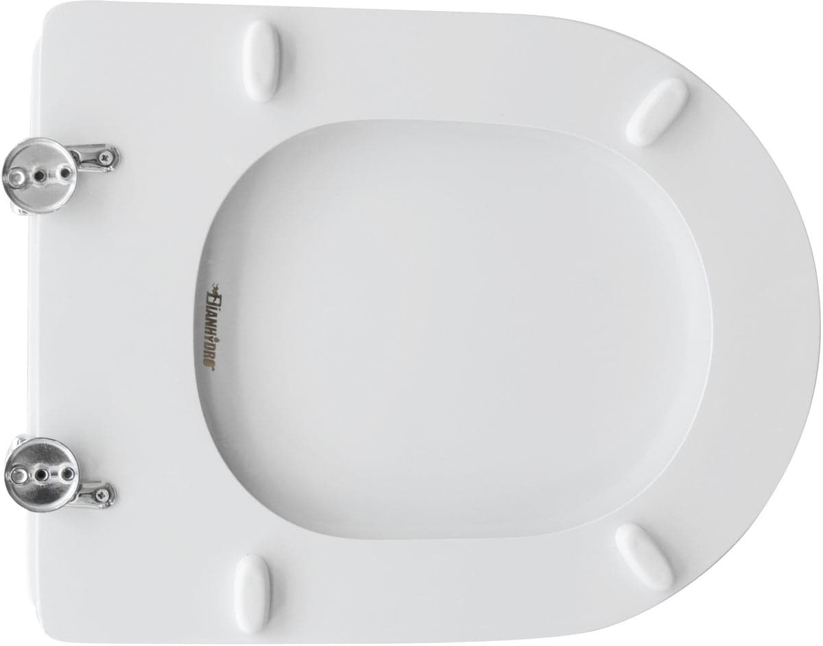 Sedile Wc Per Hidra Vaso Pluvia Forma 7- Bianco - Cerniere A Passanti- Cw- Pezzi 1 in Sedili WC BricoGo - Marano di Napoli, commercioVirtuoso.it