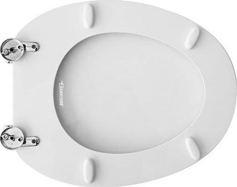 Sedile Wc Per Kerasan Vaso Luna Forma 1- Bianco - Cerniere A Passanti- Cw- Pezzi 1 in Sedili WC BricoGo - Marano di Napoli, commercioVirtuoso.it