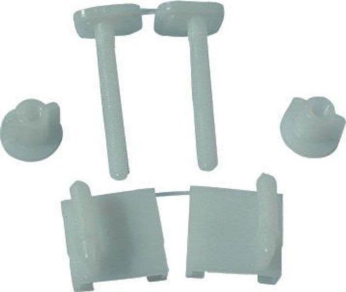 Coppia Supporti Per Sedili In Pvc Con Viti In Plastica- Bianco- Gopla- Pezzi 1 in Dadi e bulloni BricoGo - Marano di Napoli, commercioVirtuoso.it