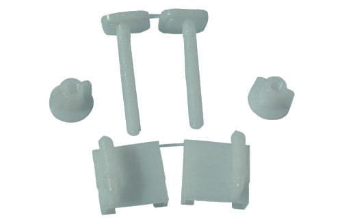 Coppia Supporti Per Sedili In Pvc Con Viti In Plastica- Bianco- Gopla- Pezzi 1 in Dadi e bulloni BricoGo - Marano di Napoli, commercioVirtuoso.it