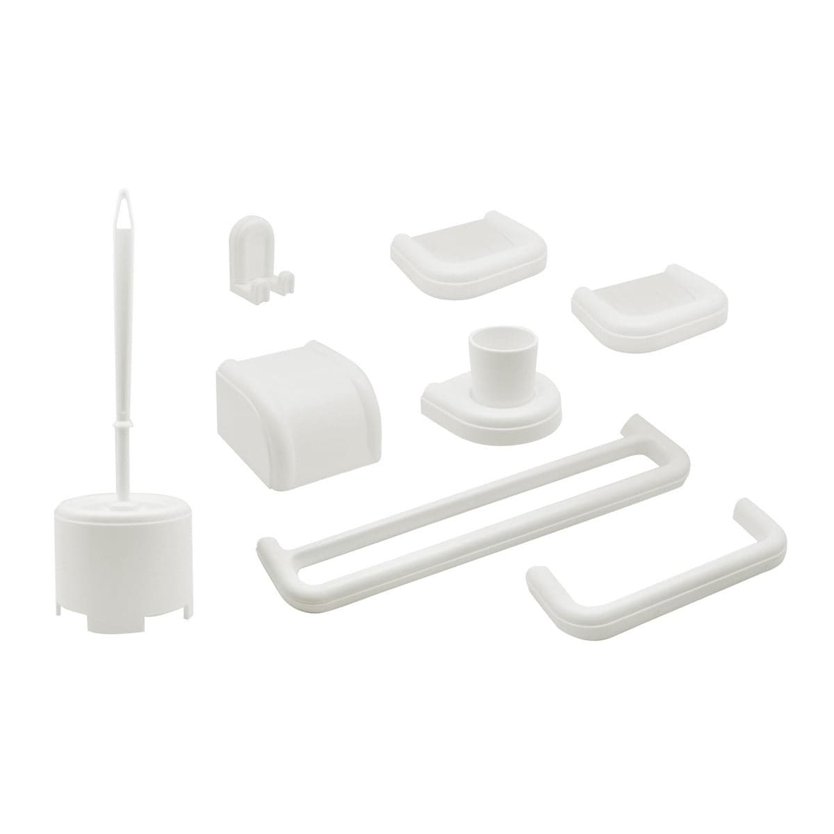 Set Bagno 8 Pezzi Serie Imma Modello New- Bianco- Dh- Pezzi 1 in Set di accessori per il bagno BricoGo - Marano di Napoli, commercioVirtuoso.it