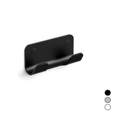 Appendino Doppio Saeta- Nero - Mm 110X33X50- Samo- Pezzi 1 in Ganci portasciugamani BricoGo - Marano di Napoli, commercioVirtuoso.it