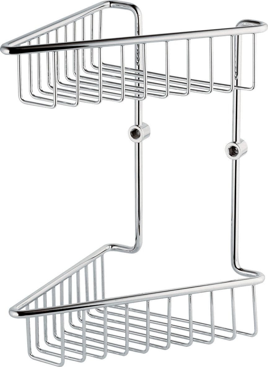 Portasapone-Oggetti Angolare Doppio In Ottone- Lxhxp -190X305X195 Mm- Remer- Pezzi 1 in Mensole bagno BricoGo - Marano di Napoli, commercioVirtuoso.it