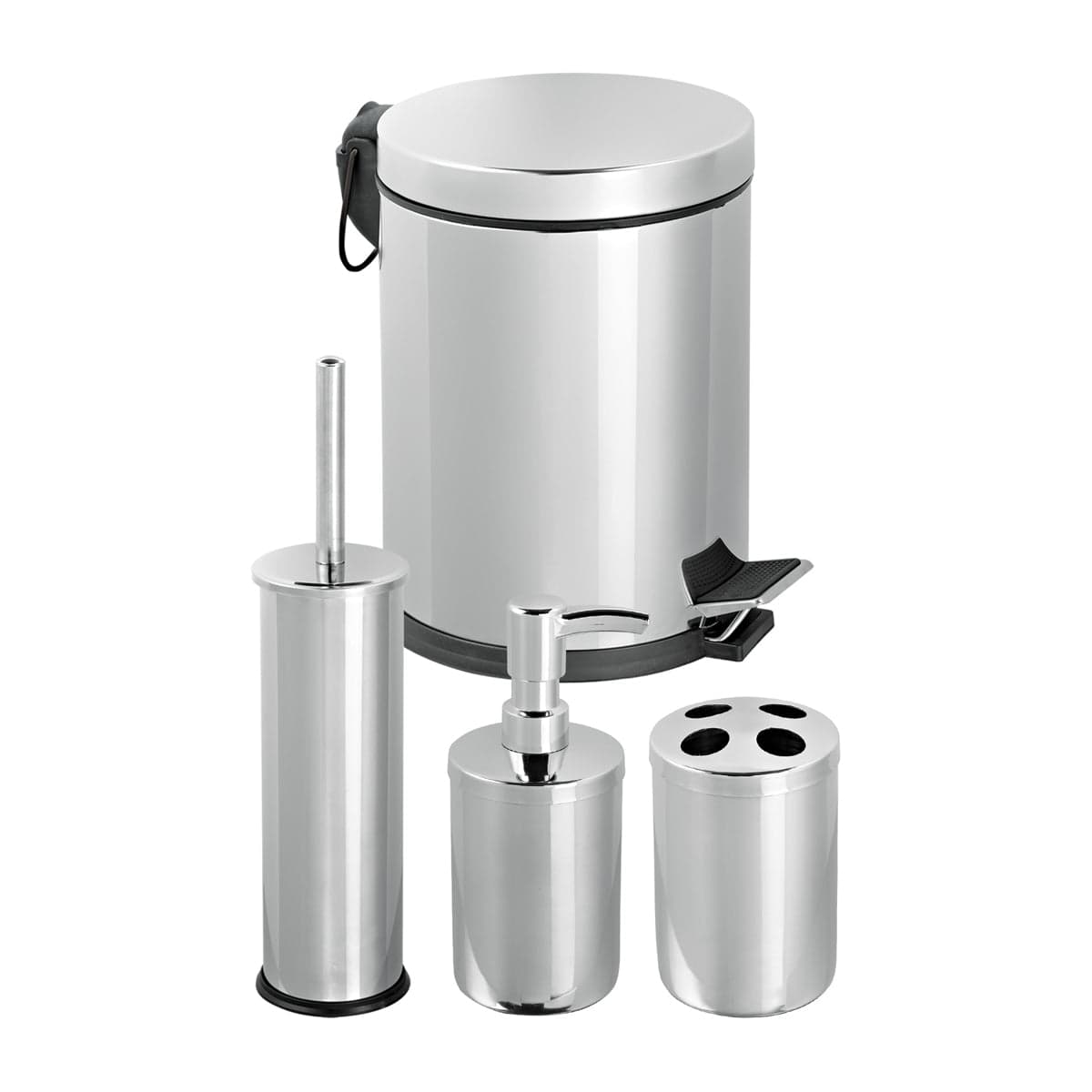 Set Bagno 4 Pezzi Fiordaliso- Cromo- Dh- Pezzi 1 in Paraventi BricoGo - Marano di Napoli, commercioVirtuoso.it
