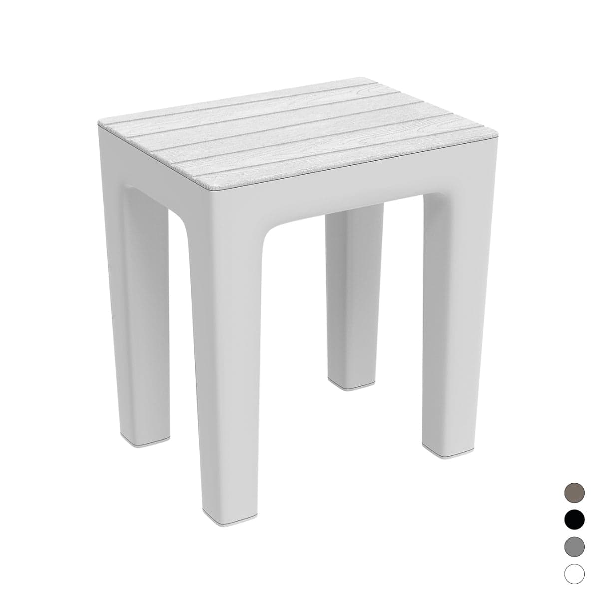 Sgabello Woody Bagno Bianco Cm L 38 X P 29 X H 41,5 Feridras in Sgabelli BricoGo - Marano di Napoli, commercioVirtuoso.it